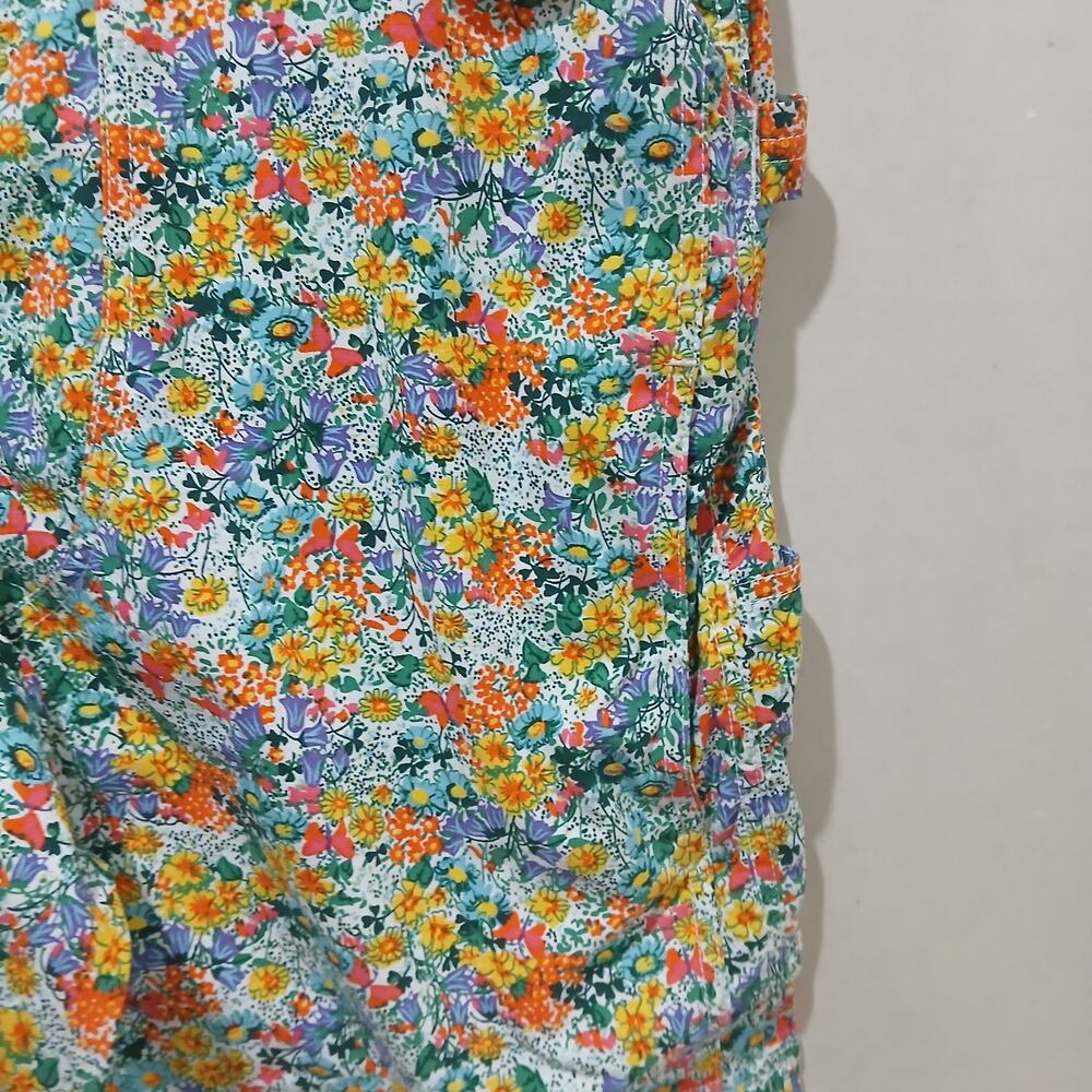 DULUTH TRADING Heirloom Gardening Short Overalls XXL NWT Ditsy Garden Floral - Picture 7 of 12